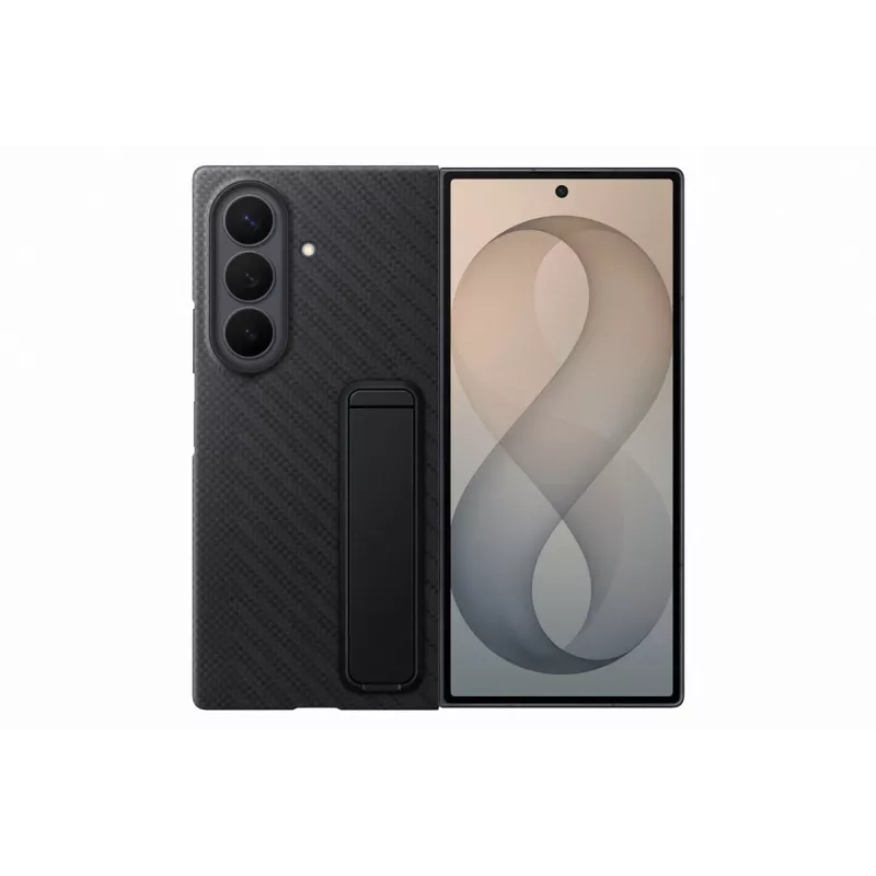 Samsung EF-XF976SBEGWW Carbon Standing Case für Galaxy Z Fold8 Ultra - Schwarz, S Pen Slot, Ständer