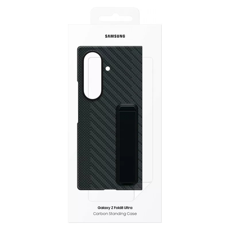 Samsung EF-XF976SBEGWW Carbon Standing Case für Galaxy Z Fold8 Ultra - Schwarz, S Pen Slot, Ständer