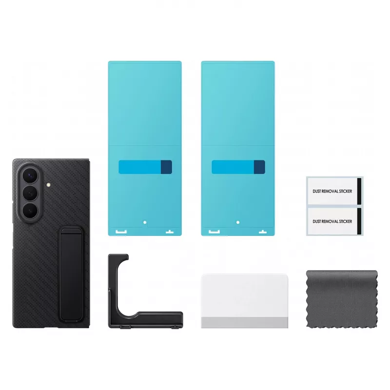 Samsung EF-XF976SBEGWW Carbon Standing Case für Galaxy Z Fold8 Ultra - Schwarz, S Pen Slot, Ständer