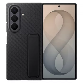 Samsung EF-XF976SBEGWW Carbon Standing Case für Galaxy Z Fold8 Ultra - Schwarz, S Pen Slot, Ständer