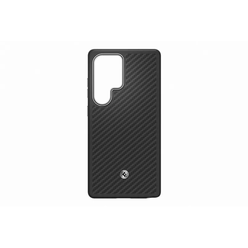 Samsung Enzo Aramid Hülle für Galaxy S25 Ultra – Schwarz Silber