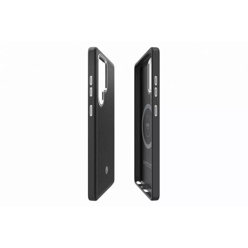 Samsung Enzo Aramid Hülle für Galaxy S25 Ultra – Schwarz Silber