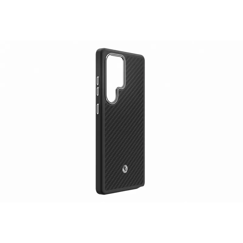 Samsung Enzo Aramid Hülle für Galaxy S25 Ultra – Schwarz Silber