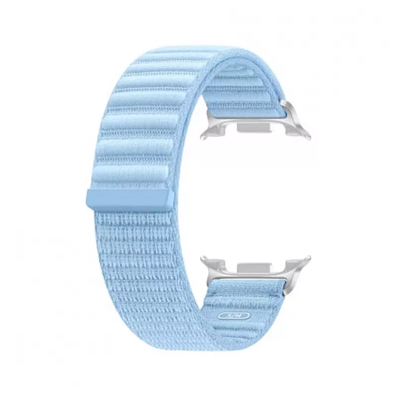 Samsung Fabric Band (S/M) Blau für Galaxy Watch8 & Watch9 – Gewebtes Smartwatch-Armband, 20 mm Stegbreite, Klettverschluss
