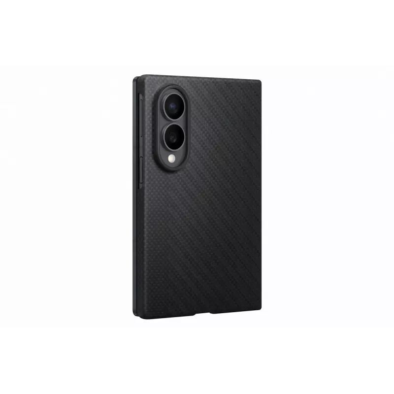 Samsung Galaxy Fold8 Carbon Magnet Standing Cover mit S Pen-Fach & Ständer – Schwarz (EF-KF971SBEGWW)