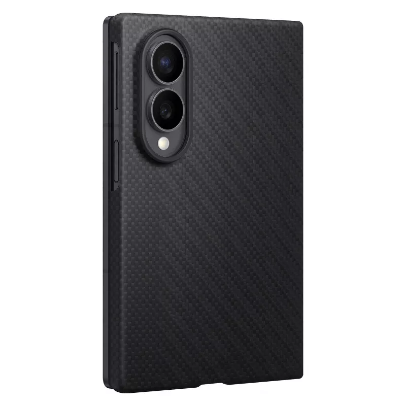 Samsung Galaxy Fold8 Carbon Magnet Standing Cover mit S Pen-Fach & Ständer – Schwarz (EF-KF971SBEGWW)