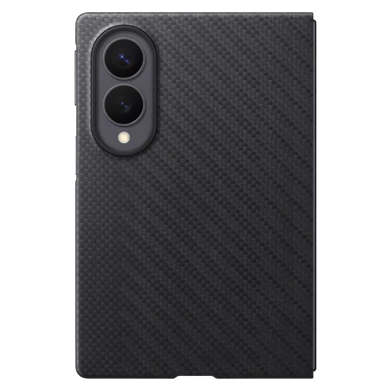 Samsung Galaxy Fold8 Carbon Magnet Standing Cover mit S Pen-Fach & Ständer – Schwarz (EF-KF971SBEGWW)