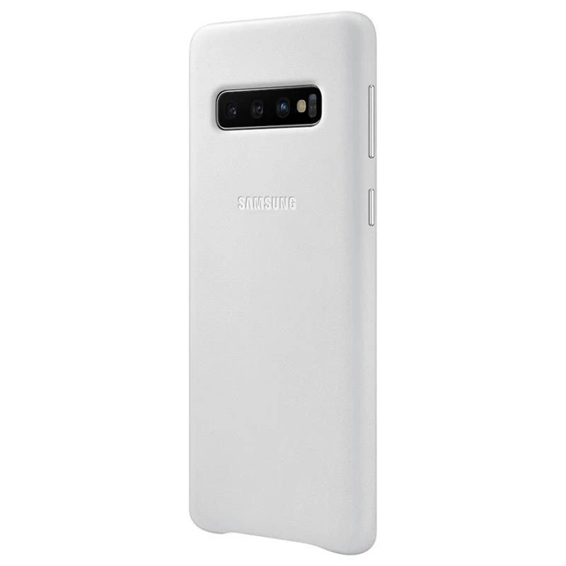 Samsung Galaxy S10 Lederhülle Weiß