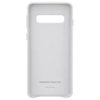 Samsung Galaxy S10 Lederhülle Weiß