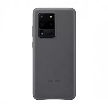Samsung Galaxy S20 Ultra Leder Cover Case Grau