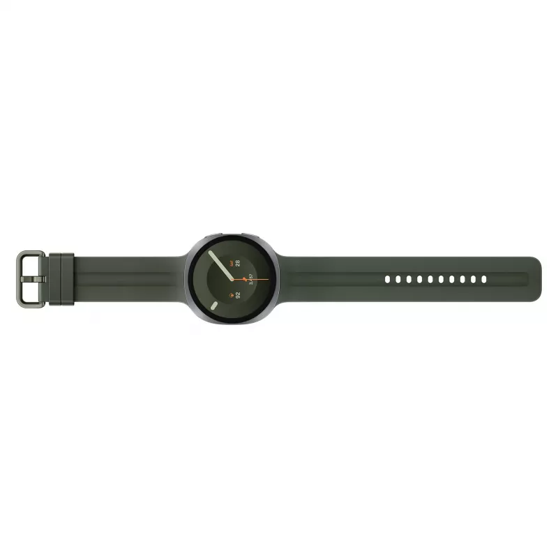 Samsung Galaxy Watch9 LTE 44 mm Silver Smartwatch mit Olive Sport Band M/L