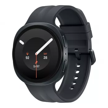 Samsung Galaxy Watch9 LTE Smartwatch 44mm Graphit & Schwarz Sportarmband M/L Super AMOLED Display