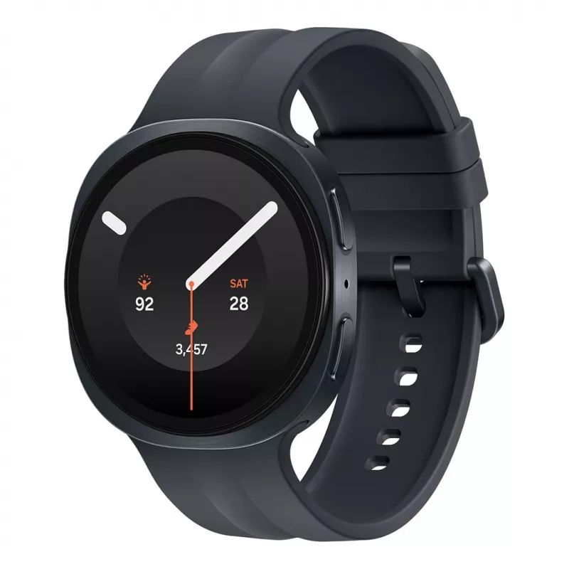 Samsung Galaxy Watch9 LTE Smartwatch 44mm Graphit & Schwarz Sportarmband M/L Super AMOLED Display