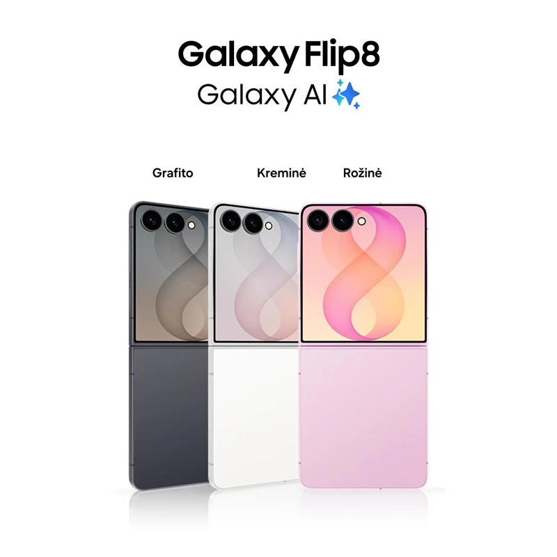 Samsung Galaxy Z Flip8 5G 256GB Cream - Faltbares Smartphone, 6,9 Zoll Dynamic AMOLED 2X, 12GB RAM, Dual SIM