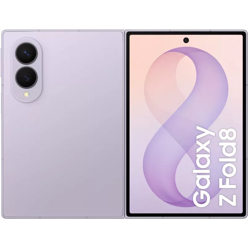 Samsung Galaxy Z Fold8 5G Smartphone, 12GB RAM, 256GB Speicher, Lavendel, 7,6 Zoll Dynamic AMOLED Display, Dual-SIM, Android