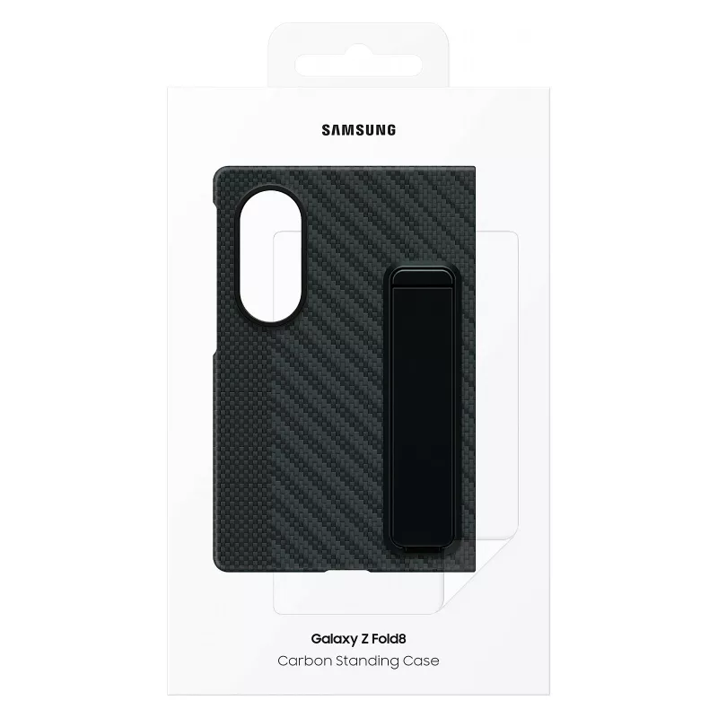 Samsung Galaxy Z Fold8 Carbon Standing Case mit Kickstand – Schwarz, EF-XF971SBEGWW