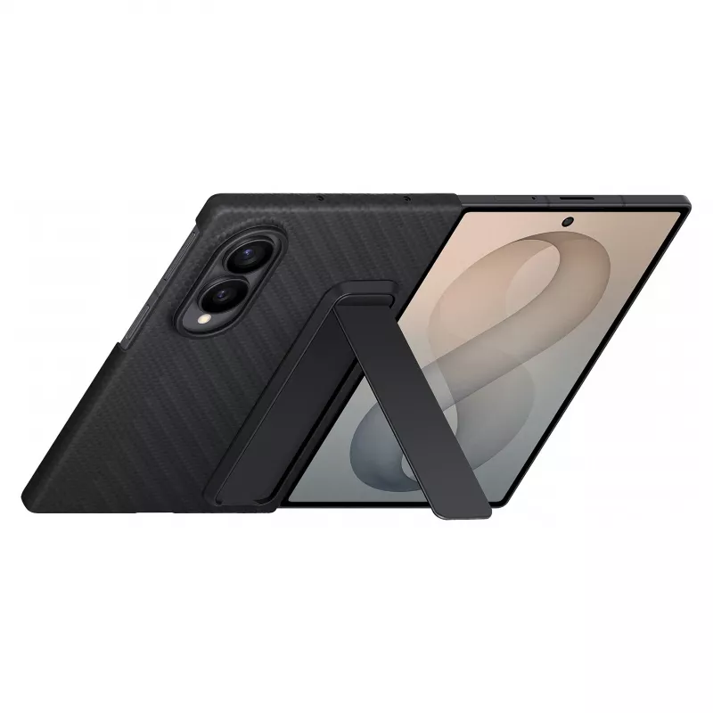 Samsung Galaxy Z Fold8 Carbon Standing Case mit Kickstand – Schwarz, EF-XF971SBEGWW