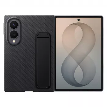 Samsung Galaxy Z Fold8 Carbon Standing Case mit Kickstand – Schwarz, EF-XF971SBEGWW