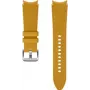 Samsung Hybrid Leather Armband für Galaxy Watch4, Watch5, Watch6 (20 mm, M/L, Senfgelb)
