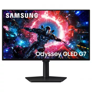Samsung LS27HG702SUXEN 27-Zoll 4K UHD OLED Gaming-Monitor, 165Hz, 0,03ms, HDR, höhenverstellbar, Pivot, VESA