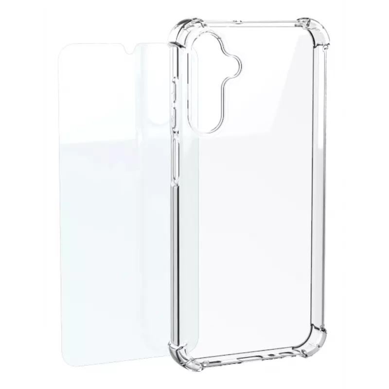 Samsung Protective Case & Tempered Glass Screen Protector Pack für Galaxy A17 4G - Transparent