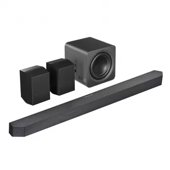 Samsung Q-Series HW-Q990H 11.1.4-Kanal Soundbar-System mit kabellosem Subwoofer und Rear-Lautsprechern, Schwarz