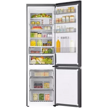 Samsung RB38C705CB1/EF 390L Total No Frost Kühl-Gefrierkombination mit SpaceMax™-Technologie, Digital-Inverter-Kompressor, Energieklasse C, Glam Black