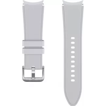 Samsung Ridge Sport Armband für Galaxy Watch4 & Watch4 Classic (20 mm, S/M, Silber) ET-SFR88SSEGEU