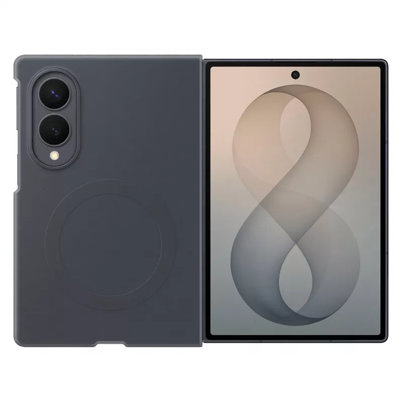 Samsung Silicone Magnet Case for Galaxy Z Fold5, Schwarz