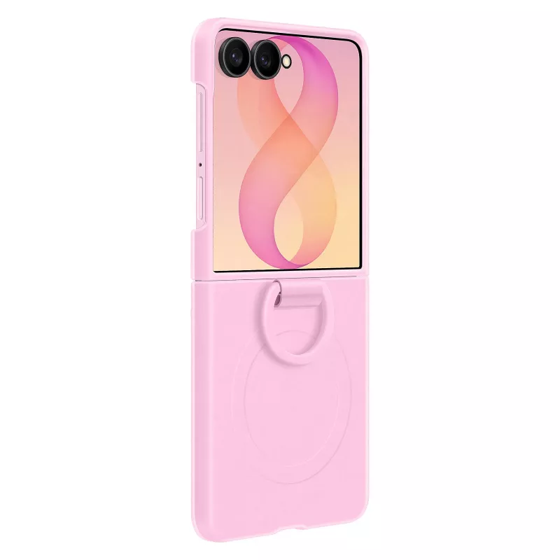 Samsung Silicone Ring Magnet Case für Galaxy Z Flip8 - Violett