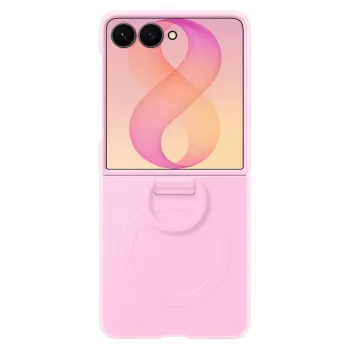 Samsung Silicone Ring Magnet Case für Galaxy Z Flip8 - Violett