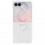 Samsung Silicone Ring Magnet Case für Galaxy Z Flip8, Weiß