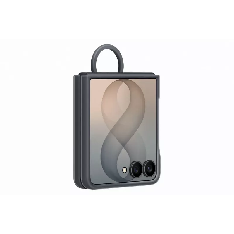 Samsung Silicone Ring Magnetic Case for Galaxy Z Flip8, Schwarz (EF-EF776CBEGWW)