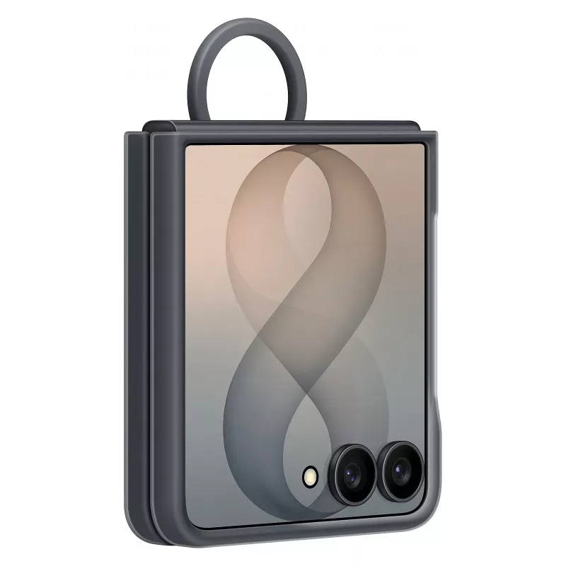 Samsung Silicone Ring Magnetic Case for Galaxy Z Flip8, Schwarz (EF-EF776CBEGWW)
