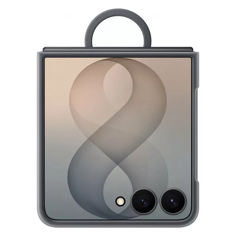 Samsung Silicone Ring Magnetic Case for Galaxy Z Flip8, Schwarz (EF-EF776CBEGWW)