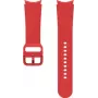 Samsung Sportarmband für Galaxy Watch (20 mm, M/L), Schwarz/Rot Hybrid Leder & Fluorelastomer