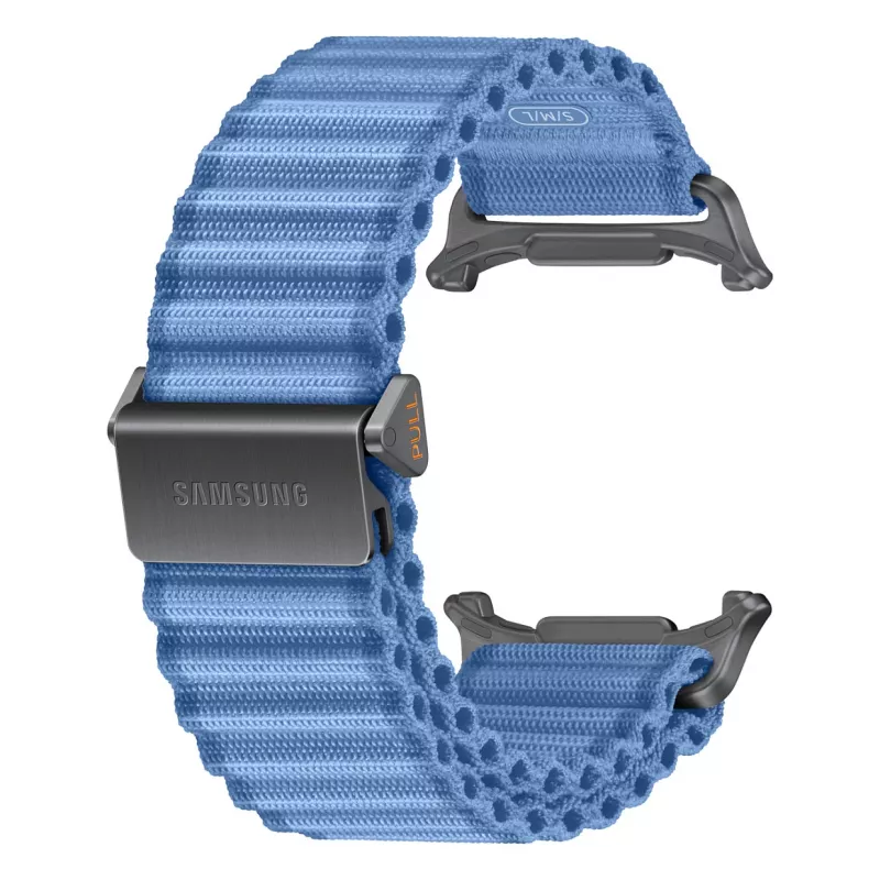 Samsung Trail Band für Galaxy Watch Ultra/2, Blau, 22mm Fluorelastomer, Titan-G-Haken