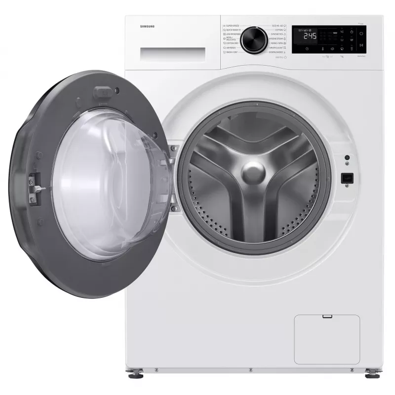 Samsung WD90HG5U34BELE Waschmaschine mit Trockner, 9 kg Waschen / 6 kg Trocknen, 1400 U/min, Weiß