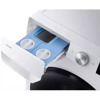 Samsung WD90HG6U94BEU4 Freistehender Waschtrockner, 9 kg Waschen / 6 kg Trocknen, 1400 U/min, EcoBubble, Weiß