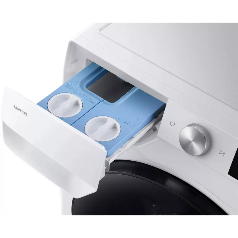 Samsung WD90HG6U94BEU4 Freistehender Waschtrockner, 9 kg Waschen / 6 kg Trocknen, 1400 U/min, EcoBubble, Weiß