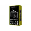 SANDBERG Speaker Radio FM+BT Recharge Tragbarer Bluetooth-Lautsprecher mit FM-Radio, AUX, USB, MicroSD, 6W, Schwarz