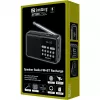 SANDBERG Speaker Radio FM+BT Recharge Tragbarer Bluetooth-Lautsprecher mit FM-Radio, AUX, USB, MicroSD, 6W, Schwarz
