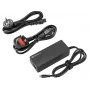 SANDBERG USB-C AC Ladegerät PD100W EU+UK - 100W USB-C Power Delivery Wandladegerät, Austauschbare EU/UK Stecker, Schwarz