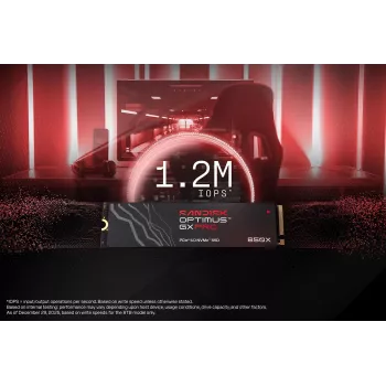 SanDisk 2TB M.2 NVMe PCIe 4.0 Interne SSD - 7300 MB/s Lesen, 6600 MB/s Schreiben