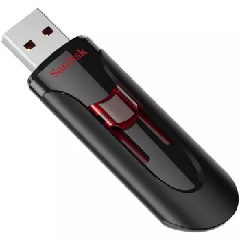 SanDisk Cruzer Glide 256GB USB 2.0 Flash Drive (SDCZ600-256G-G35) - Schwarz