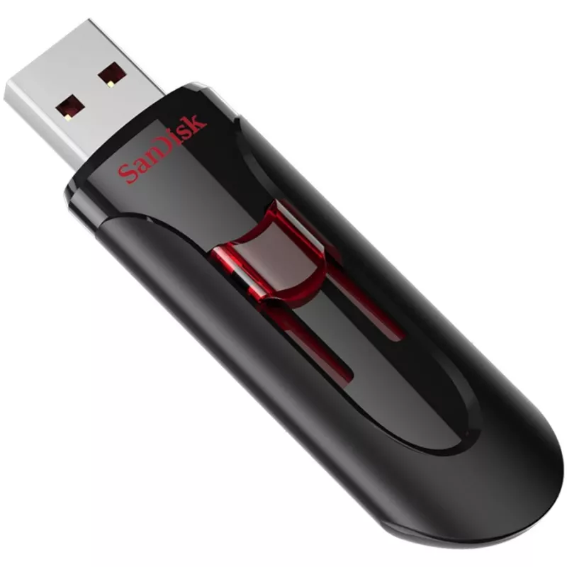 SanDisk Cruzer Glide 256GB USB 2.0 Flash Drive (SDCZ600-256G-G35) - Schwarz