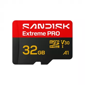 SanDisk Extreme PRO microSDHC 32GB UHS-I U3 V30 Speicherkarte, Lesegeschwindigkeit bis zu 100 MB/s