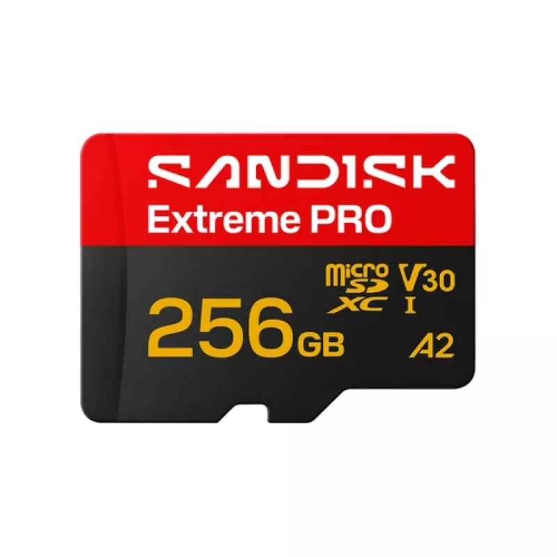 SanDisk Extreme PRO microSDXC 256 GB UHS-I U3 V30 A2 + SD-Adapter