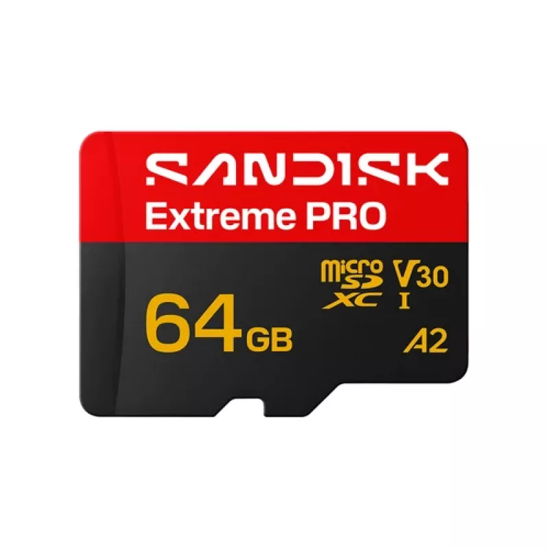 SanDisk Extreme PRO microSDXC 64GB UHS-I U3 V30 Up to 200 MB/s Read