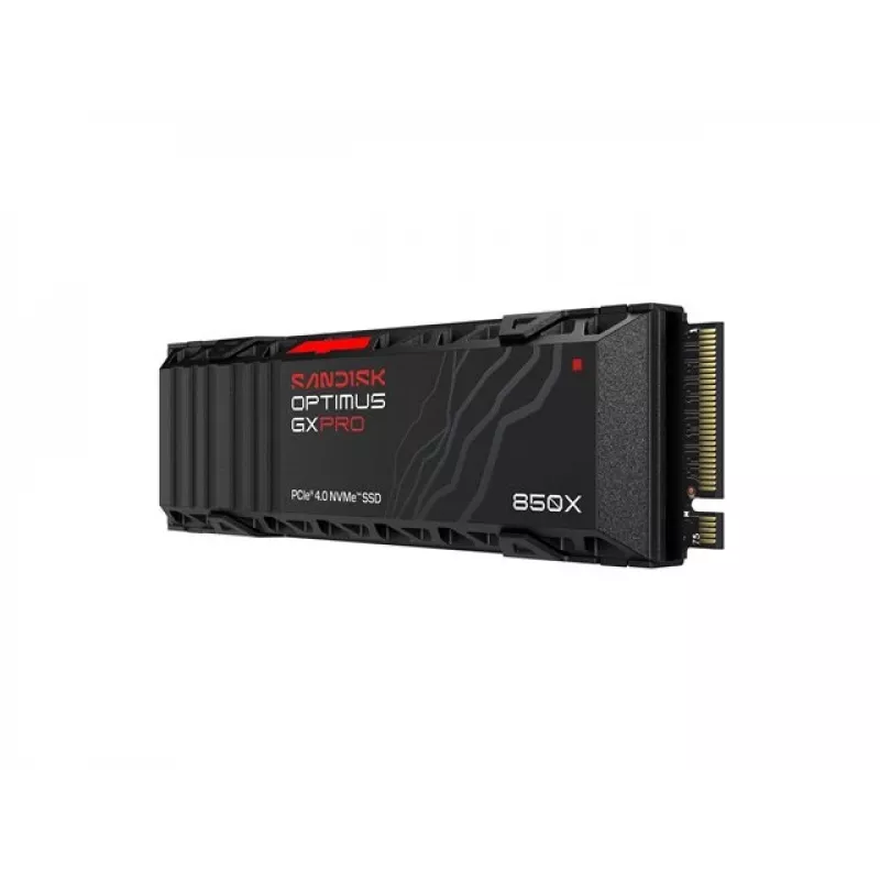 SanDisk Optimus GX PRO 850X 4TB Interne SSD, M.2 2280 D5-M, PCIe 4.0 x4 NVMe, TCG Opal Verschlüsselung 2.01, Integrierter Kühlkörper